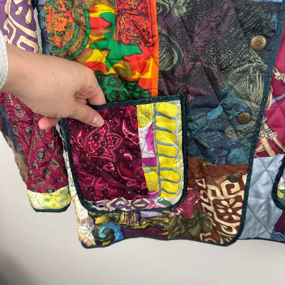 220 Hickory Silk Patchwork Reversible Jacket